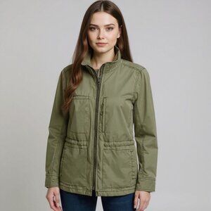 MADEWELL Olive Green Cotton Utility Military Grunge Jacket Size Medium